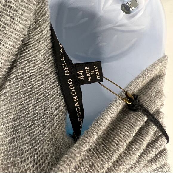 Alessandro Dell'Acqua Women's Mohair Turleneck Sweater Size 44 / US 10 Blue Grey - Picture 12 of 12